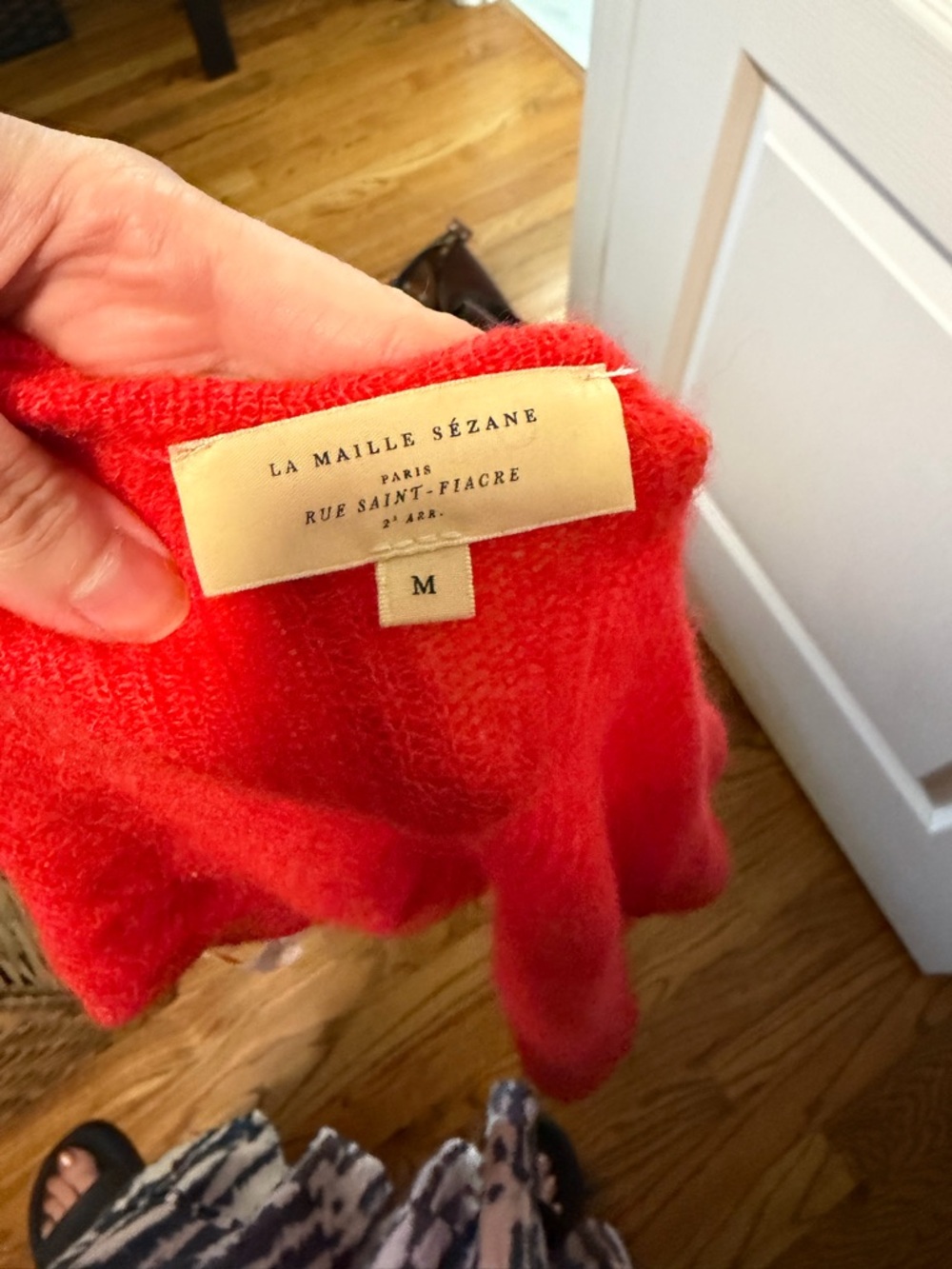 Sezane Gaspard Cardigan in Red - Size Medium - Picture 3 of 3